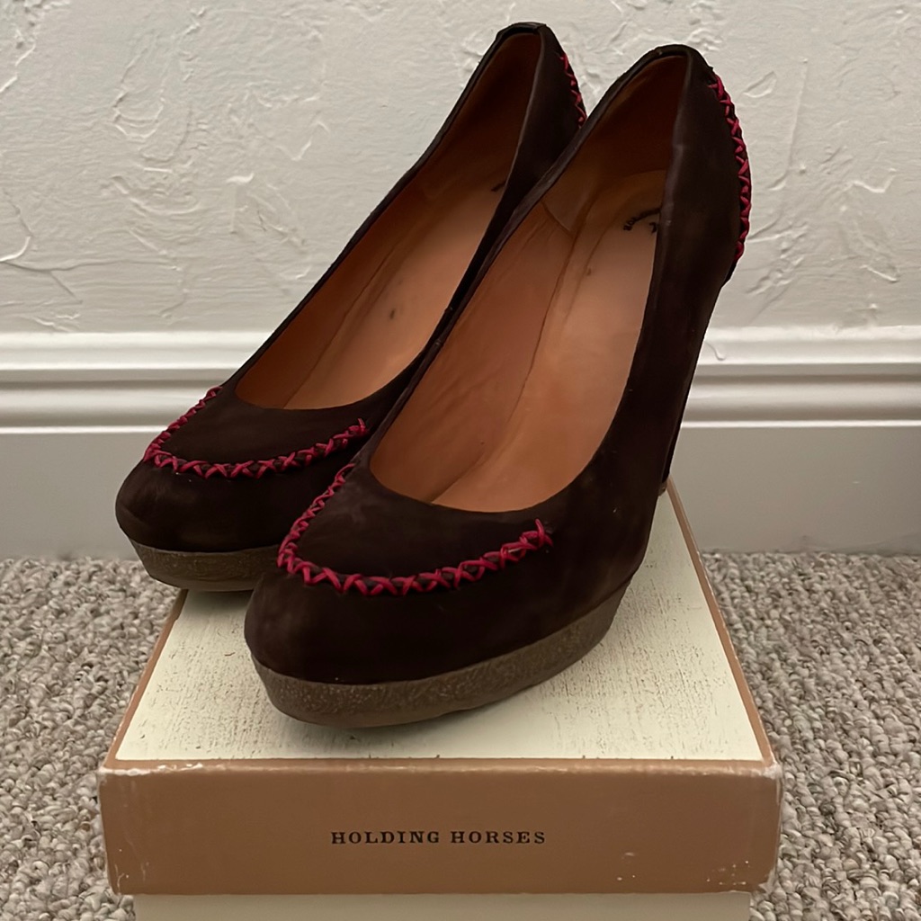 Anthropologie Holding Horses Suede Moccasin